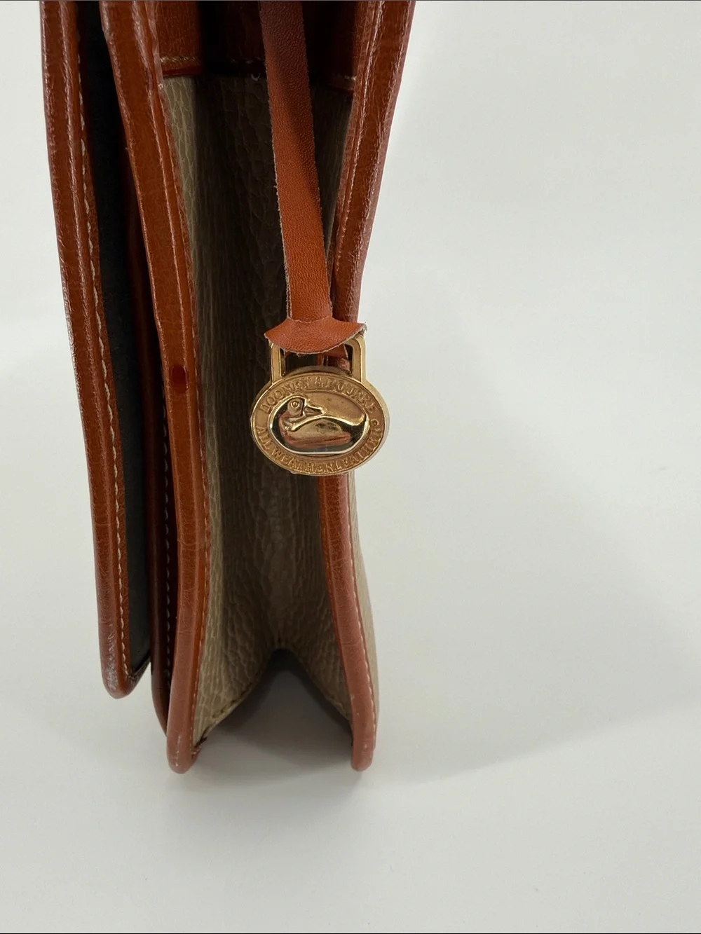 Dooney and Bourke pebbled leather briefcase/ laptop vintage 1980s
